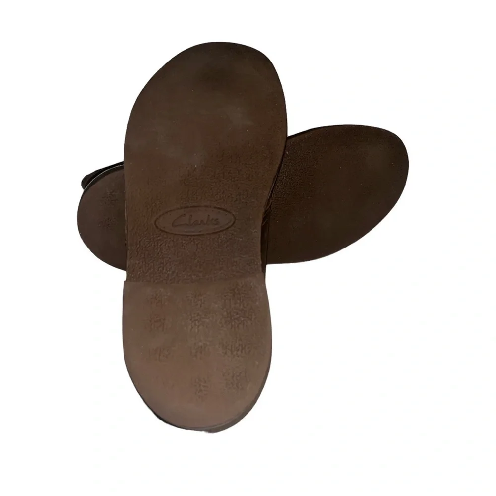 Clarks Bushacre leather brown chukka boots 9